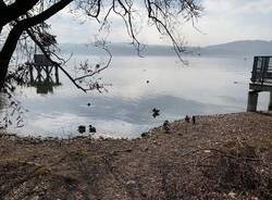 Lago di Varese in secca