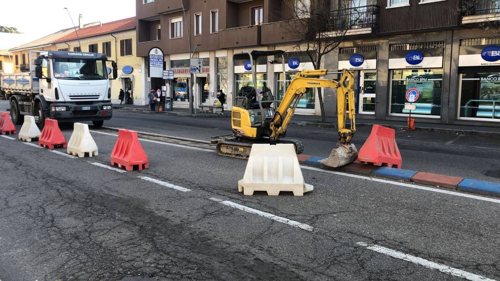 Lavori piazza del Popolo a Legnano