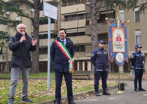 Legnano dedica al giornalista Giorgio D'Ilario i giardini tra via Gorizia e via Guerciotti
