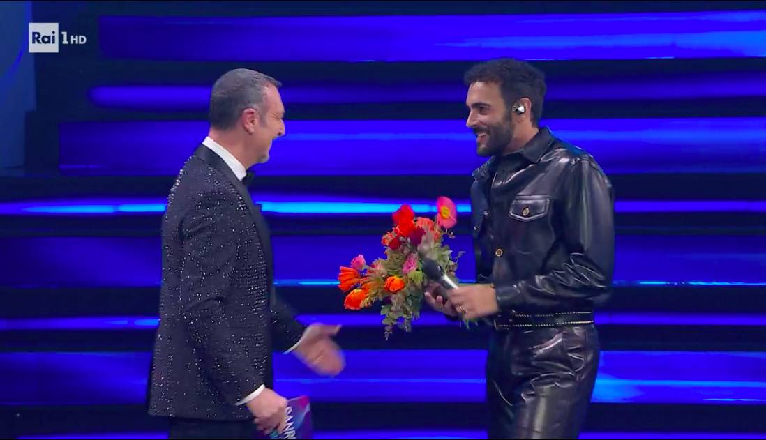 Marco Mengoni in gara a Sanremo