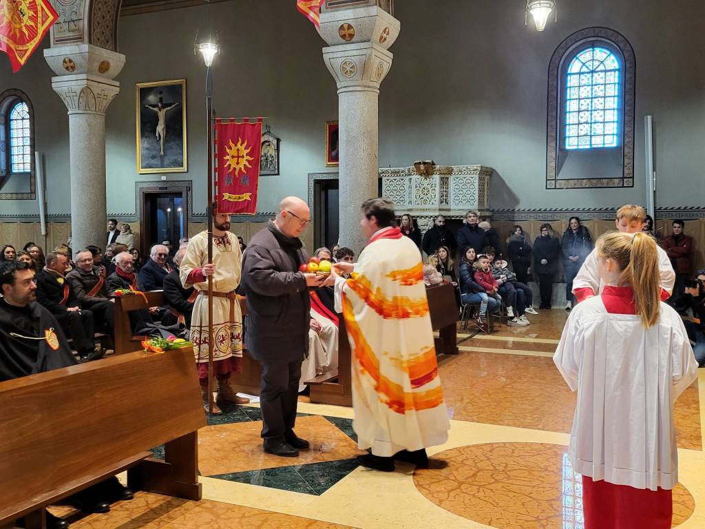 Palio di Legnano - Investitura religiosa della reggenza della contrada Legnarello