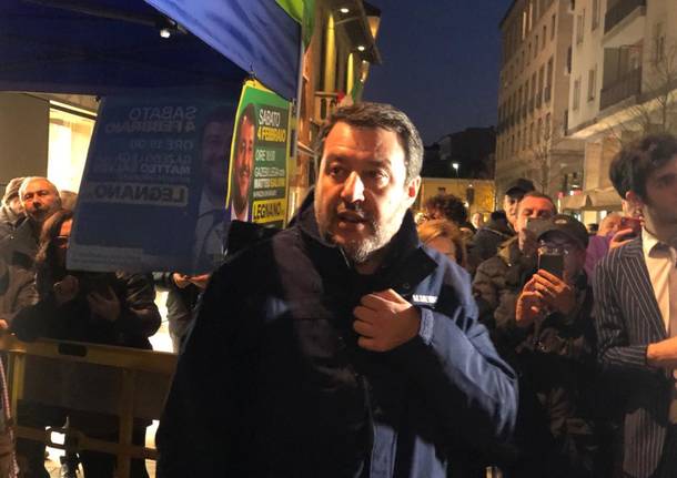 Salvini a Legnano per le elezioni regionali