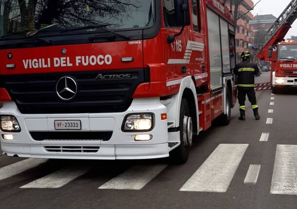 Vigili del fuoco legnano a Castellanza 