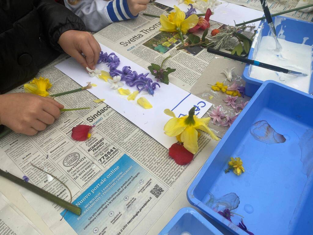 Bambini ai giardini per la Varese design week