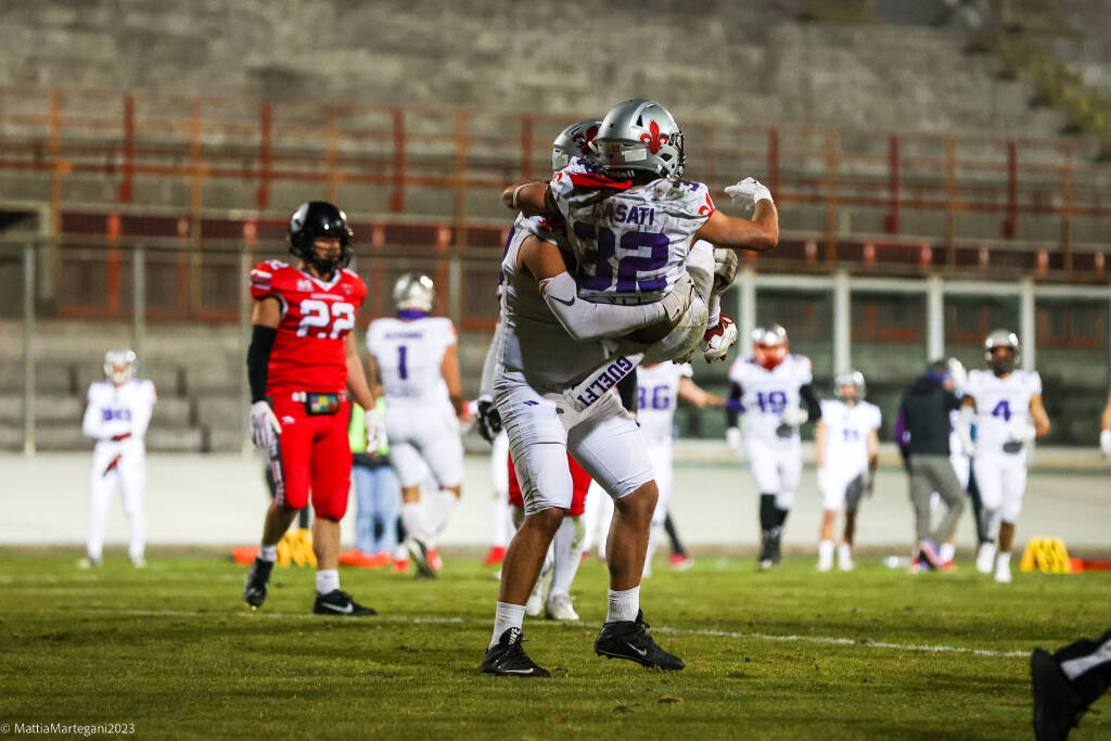 Football americano: Skorpions Varese vs Guelfi Firenze 7-42