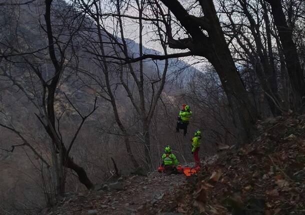 Il soccorso dell’escursionista varesina ferita nelle montagne del Lecchese