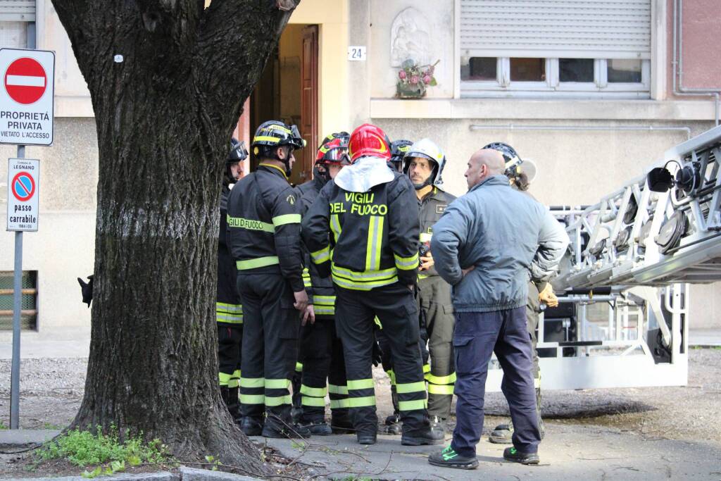 Dissesto statico in via Monte Nevoso a Legnano - Foto di Federico Bonini