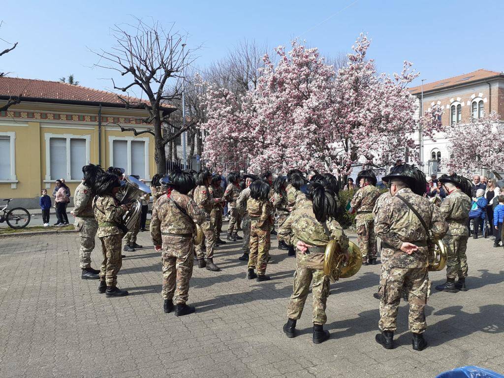 Fagnano Olona festeggia l'anniversario dell'Unità d'Italia con la Fanfara dei bersaglieri di Vergiate