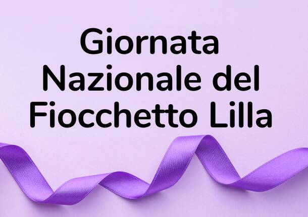 giornata fiocchetto lilla