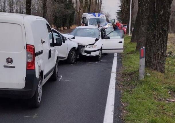 Incidente sulla Sp13 sul confine tra Legnano e Busto Arsizio