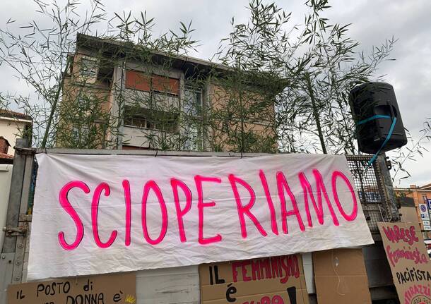 La manifestazione femminista a Varese