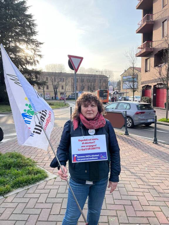 Manifestazione ospedale Saronno Sentinelli di Milano