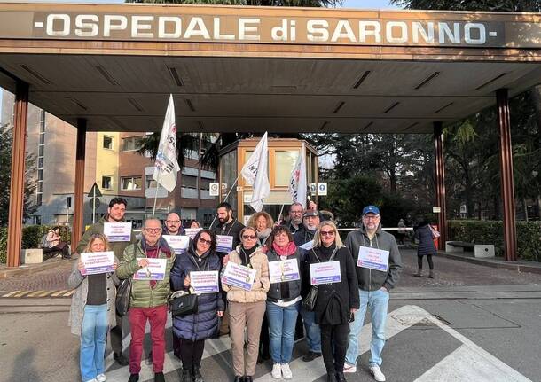 Manifestazione ospedale Saronno Sentinelli di Milano