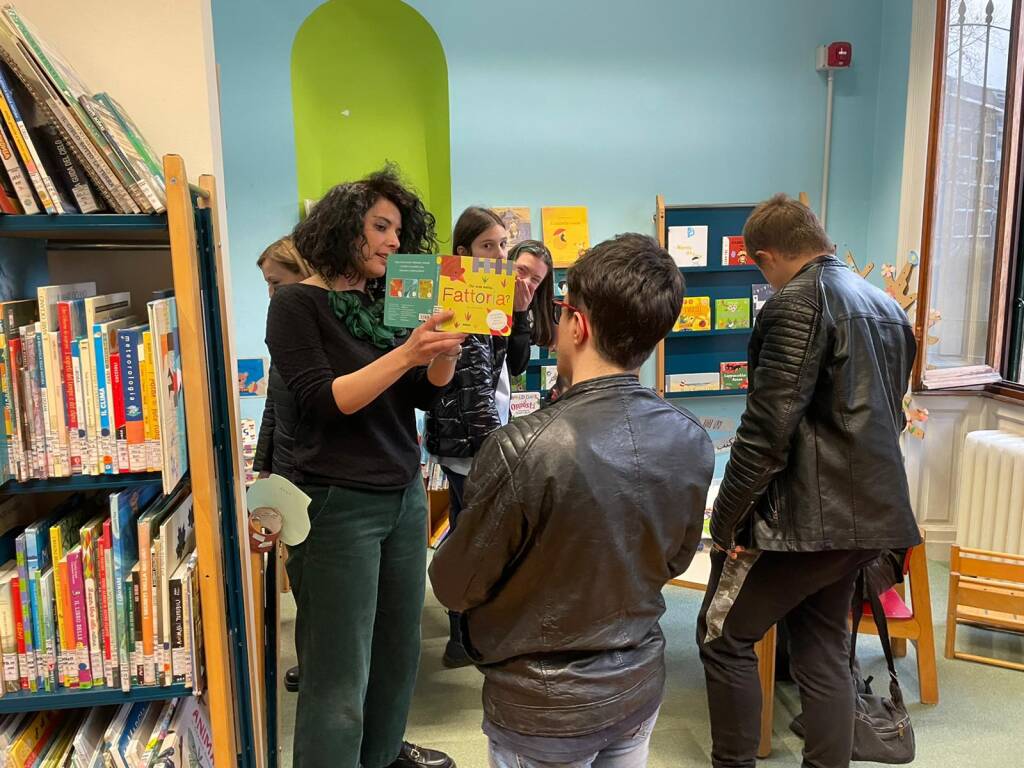 Merenda biblioteca con progetto fantasia