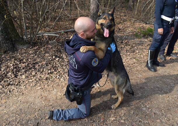 spaccio boschi polizia cane antidroga