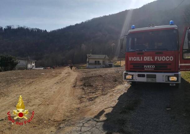 Vigili del Fuoco a Lavena Ponte Tresa 