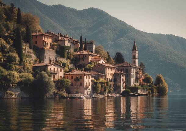 borgo sul lago