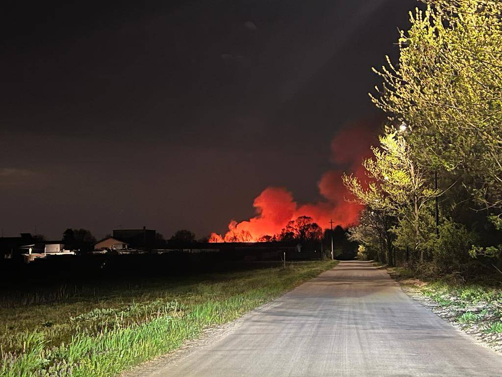 Incendio al Parco delle Groane