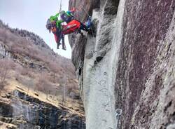 L\'esercitazione del Soccorso Alpino della Valdossola