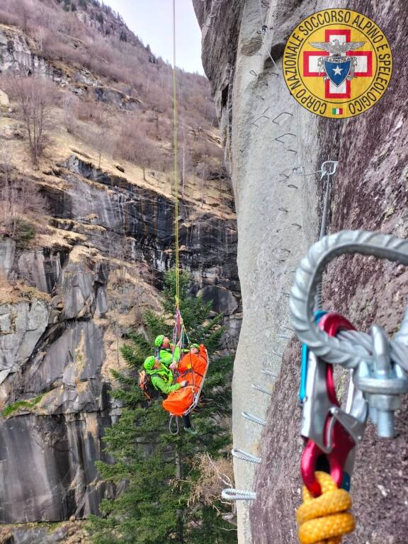 L\'esercitazione del Soccorso Alpino della Valdossola