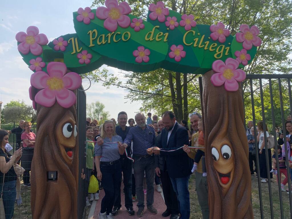 Il nuovo parco dei ciliegi di Morosolo