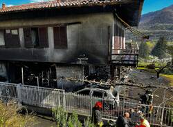 Incendio casa di Casalzuigno