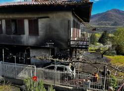 Incendio casa di Casalzuigno