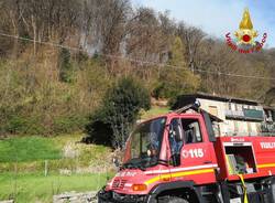 Incendio montegrino boschivo