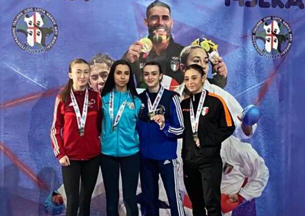 Karate, argento per la saronnese Alessandra Bossi all'open di Sardegna