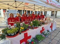 La croce rossa di varese in piazza 