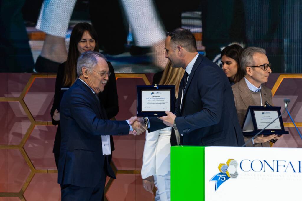La Metalgalvano di Saronno tra le 75 anni di grandi imprese italiane premiate a Roma