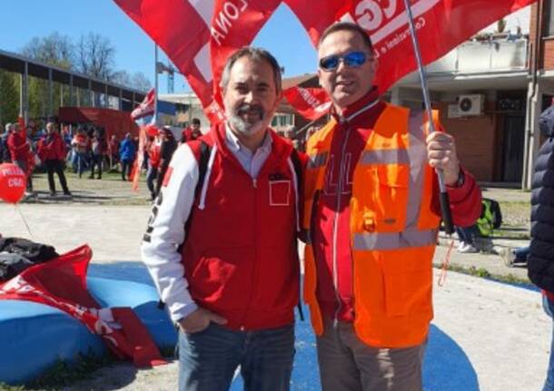 Lavoratori del Legnanese alla manifestazione a Torino del settore edile 