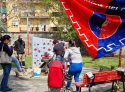 Nuove piante al giardino di via Bossi a Rescaldina per la Giornata della Terra