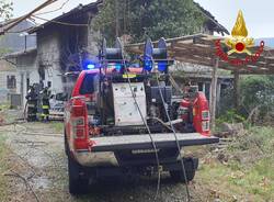Porto Valtravaglia - Incendio via Fornaci