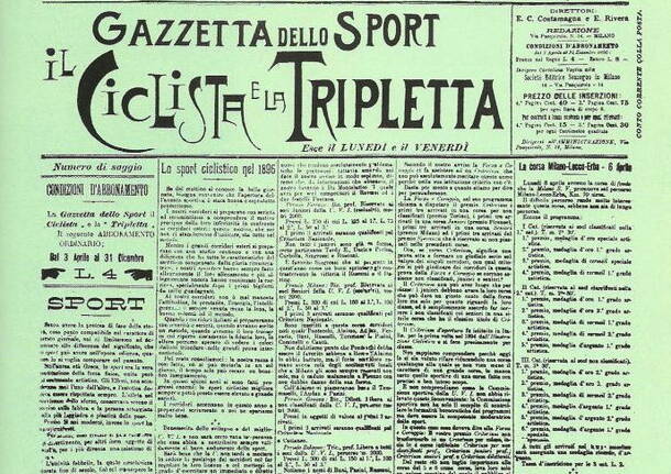 prima copia gazzetta dello sport 1896 (da Wikipedia)