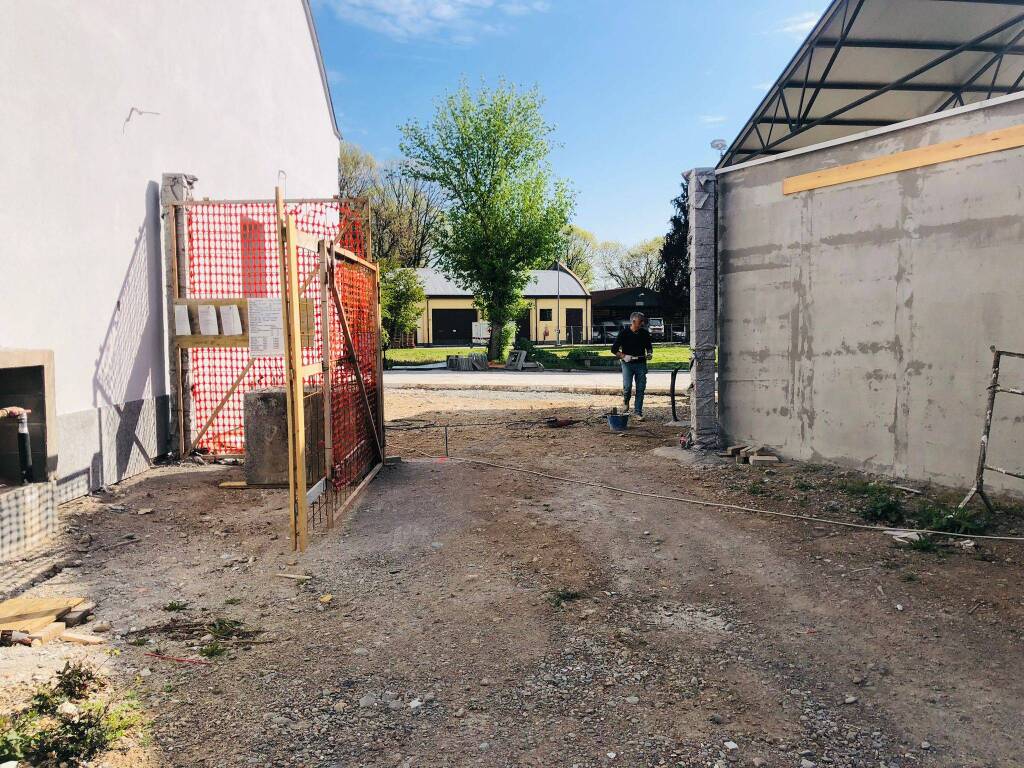 Proseguono i lavori nel cantiere della Croce Rossa di Legnano