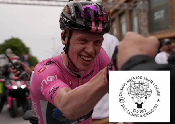 annullo filatelico tappa giro d'italia cassano magnago 2023