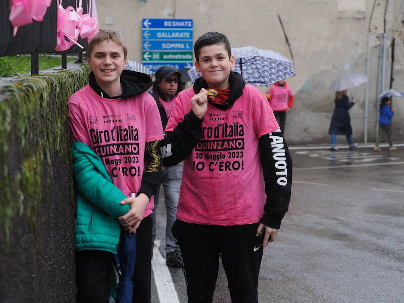 Quinzano, una festa tutta rosa per salutare il passaggio del Giro