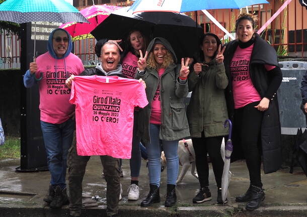 Quinzano, una festa tutta rosa per salutare il passaggio del Giro
