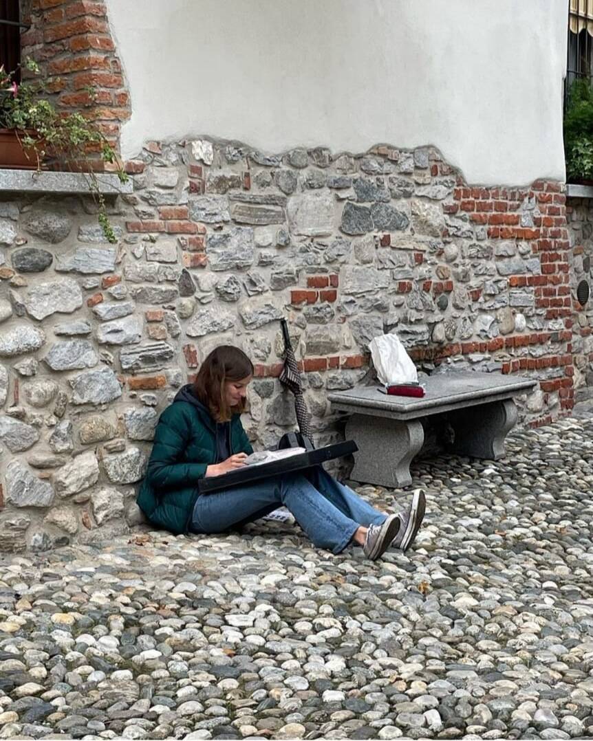 I ragazzi del Frattini dipingono la Valbossa