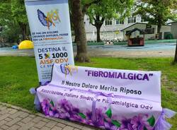 Inaugurata a Legnano una panchina viola per la fibromialgia