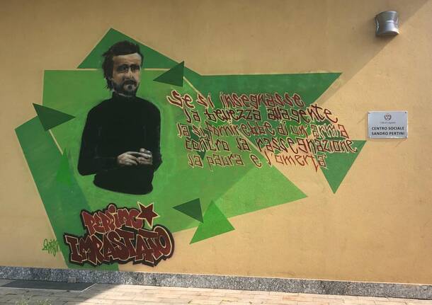 Inaugurata la nuova sede di Casa del Volontariato e il murales dedicato a Peppino Impastato