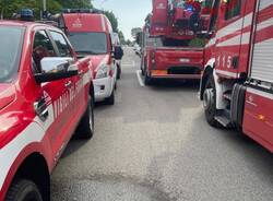 Incendio in via Amalfi a Legnano 