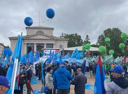 Mobilitazione sotto l'arco della pace, a Milano sindacalisti anche di Legnano