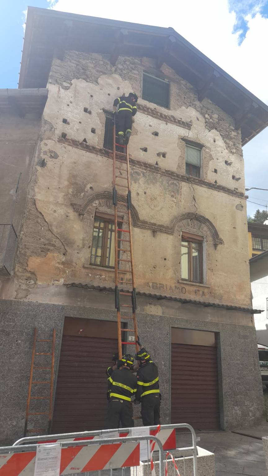 Riaperti i nidi dei piccioni nella casa di Cadegliano Viconago