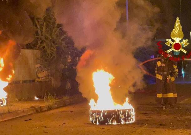 Vigili del fuoco a Milano