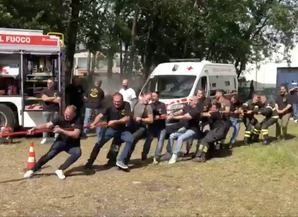 Vigili del fuoco in festa a Cassano Magnago 
