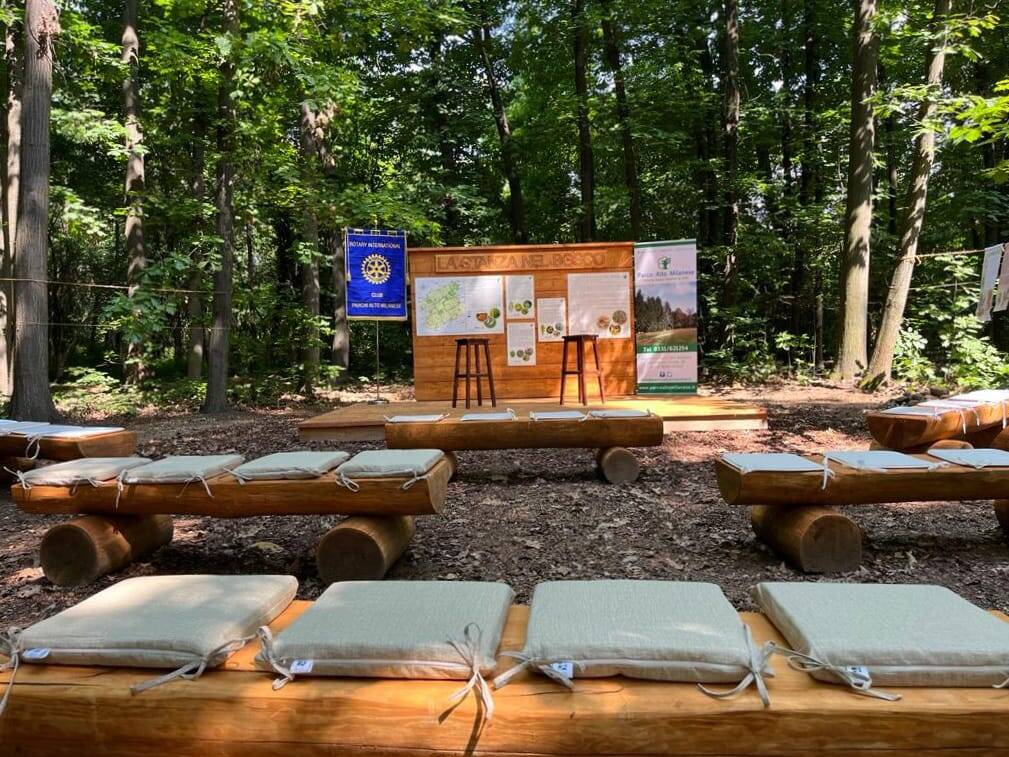 Al Parco Alto Milanese il taglio del nastro della stanza nel bosco  