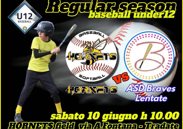 Questo fine settimana due nuovi appuntamenti con il baseball in compagnia degli HORNETS di Tradate