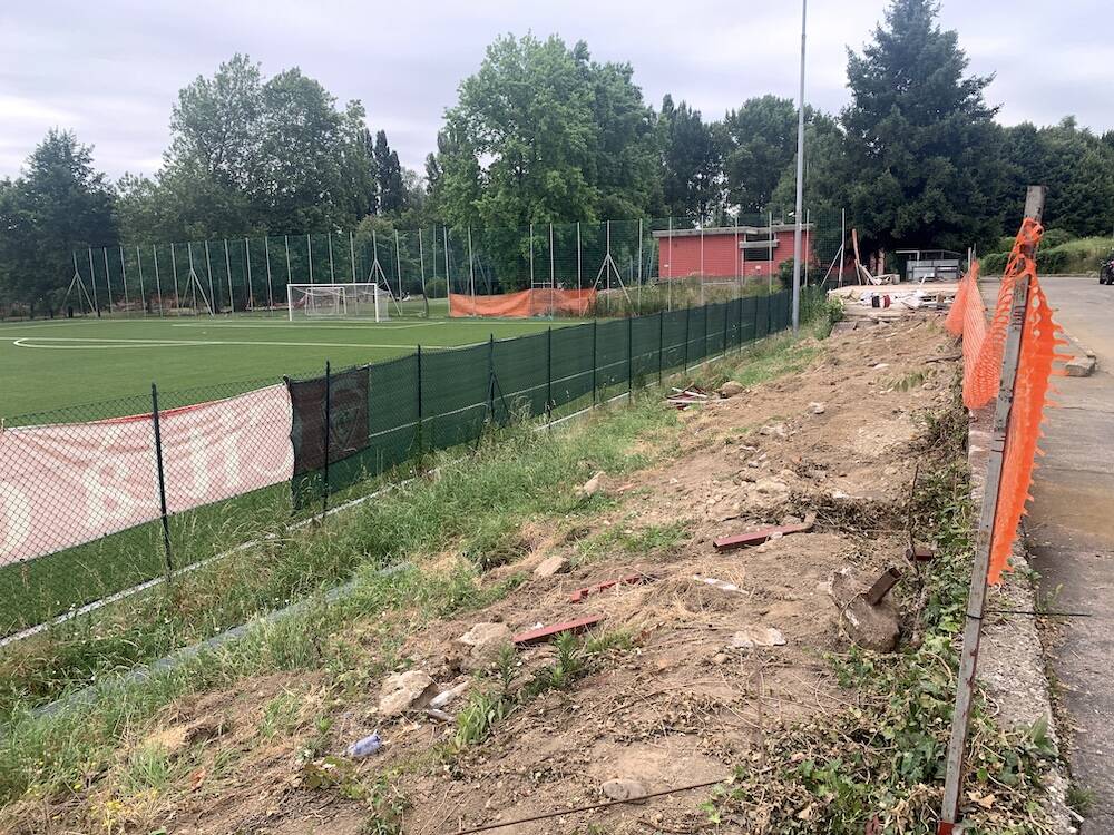 Rimossa la tribuna al Centro Sportivo delle Bustecche